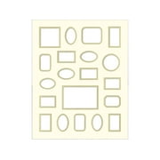 ADF Mat Dbl 16x20 CrmCore AntWhite/Gold 20-Op