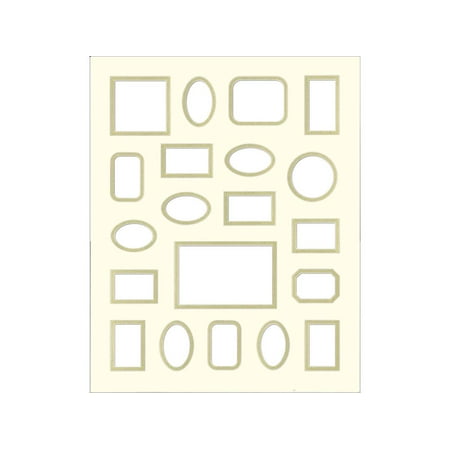 ADF Mat Dbl 16x20 CrmCore AntWhite/Gold 20-Op