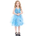 thumbnail image 6 of Duryarhall Tutu Dress for Girls Sparkly Sequin Tulle Princess Birthday Party Dress for Toddler Girls Prom Ball Gown, 4-12T, 6 of 7