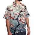 thumbnail image 2 of Tree Men's Casual Short Sleeve Button Down Shirts - Printed Summer Beach Tops for Men and Women, 2 of 6