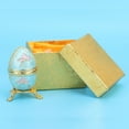 thumbnail image 2 of Huevo de Pascua Estilo Faberge Pintado Huevo de Pascua esmaltado Estilo Vintage Organizador de joyería Caja de baratijas Decoración Regalo Huevo Caja Coleccionable almacenamiento de, 2 of 8