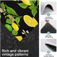 thumbnail image 3 of Yellow Lemon Fruit Limes Black Pattern Kitchen Rugs Sets Of 3,Kitchen Runner Rugs Non Skid Washable,Decorative Kitchen Floor Mats for Kitchen,Sink,Laundry,17"x30"+ 17"x47" + 17"x59", 3 of 6