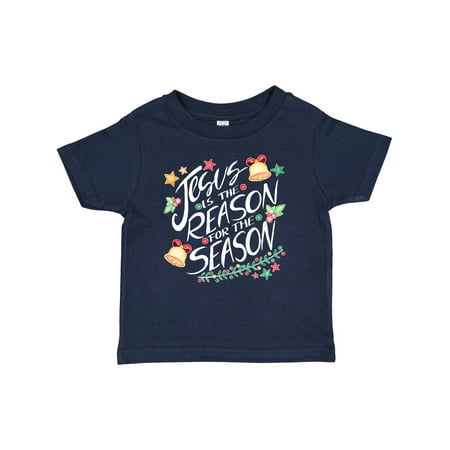 

Inktastic Jesus is the Reason for the Season Christmas Bells and Stars Gift Baby Boy or Baby Girl T-Shirt