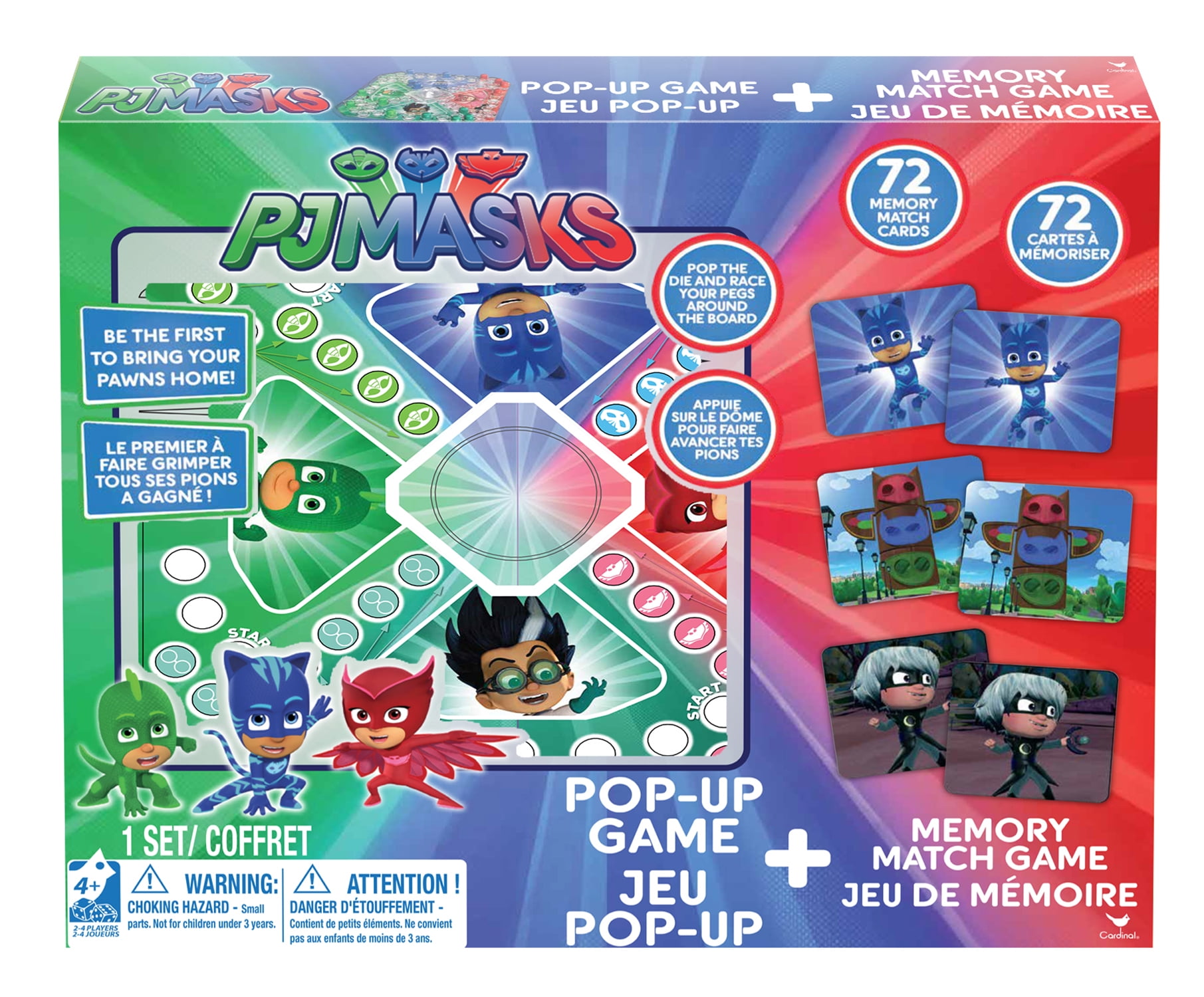 Intended For Ages 3 and Up Cardinal Industries 72 Cards Marvel Spiderman Spider Sense Memory Match Game
