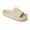 beige, variant on Pillow Slippers for Women and Men,Cloud Slippers Non Slip Quick Drying Shower Slides Bathroom Sandals,Cushioned Thick Sole,Easy to Clean