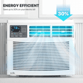 thumbnail image 5 of mollie 12,000 BTU 115V Window Air Conditioner, Cools Rooms up to 450 Sq.Ft., Window AC Unit with Remote Control, 24H-Timer and 3 Fan Speeds, White, 5 of 14