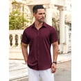 thumbnail image 3 of COOFANDY Men's Button Up Shirts Short Sleeve Untucked Shirt Summer Shirts for Men Casual Dress Shirts, 3 of 6