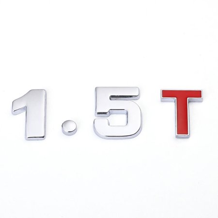 - Car 3D Metal 1.3T 1.6T 1.8T 2.0T 2.8T Logo Sticker Emblem Badge Decals for Mazda KIA Renault TOYOTA BMW Ford Focus Audi Car Styling
