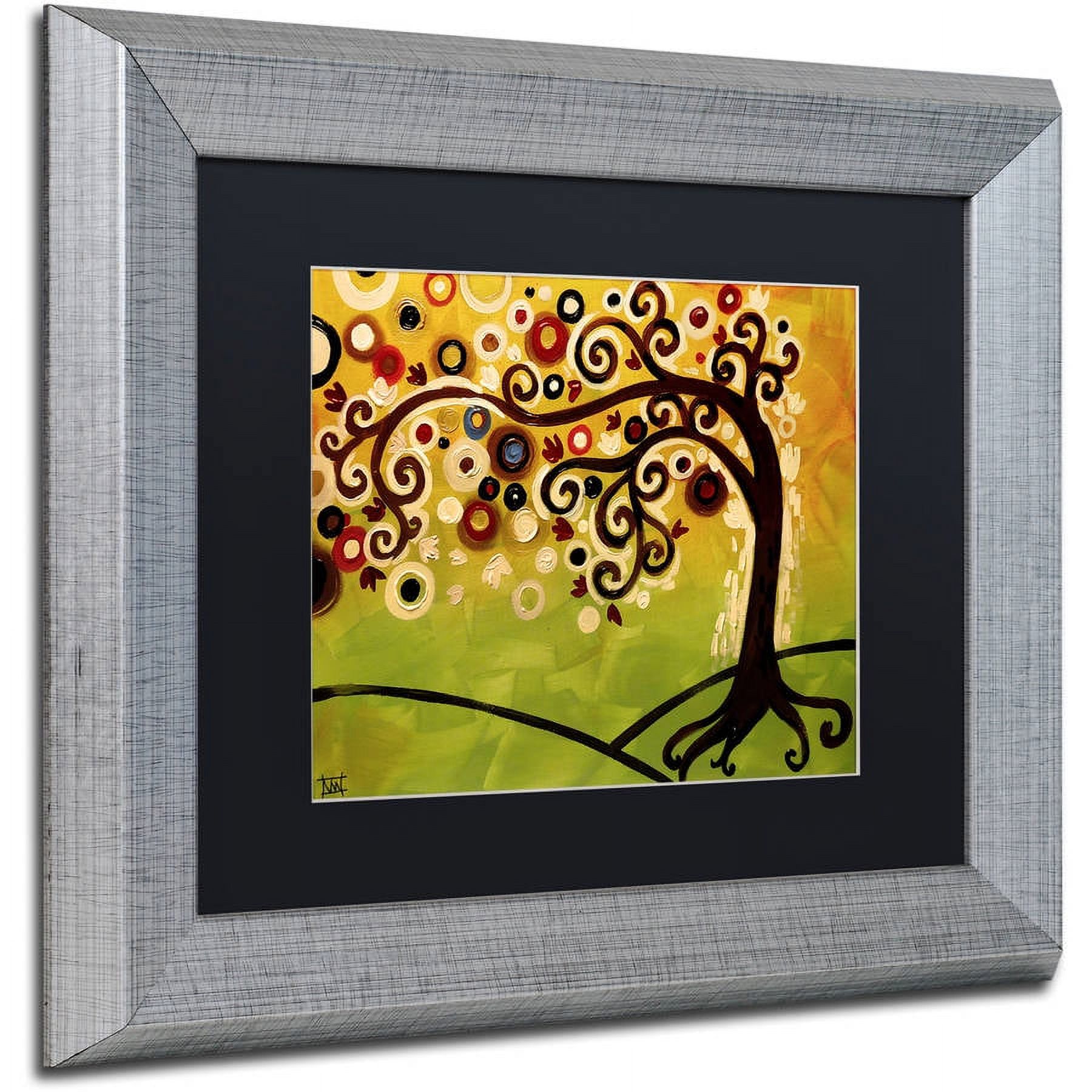 Trademark Fine Art "143" Canvas Art by Natasha Wescoat, Black Matte, Silver Frame