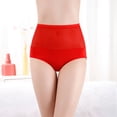 thumbnail image 2 of Ropa interior hipster Gibobby Bragas sexis cintura alta transparentes malla algodón Rojo XL, 2 of 3