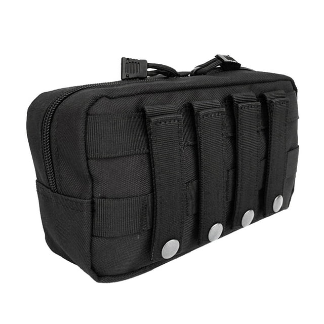 Bolsa multiusos táctica militar Molle 1000D, bolsa de primeros auxilios, color negro