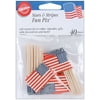 Fun Pix 40/Pkg-Patriotic Stars & Stripes Flags 40/Pkg, Pk 6, Wilton