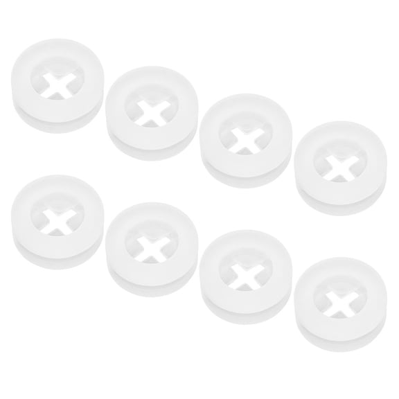 Masteelf Silicone Straw Hole Plugs for Jar Lids, Reusable Drink Straw Grommets, Leak-Proof Lid Plugs for Home and Office Use