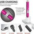 thumbnail image 3 of CHUANK Pointeur Laser Longue Portée Pointeur Laser Rouge 2000 Mètres Pointeur Laser Stylo Haute Puissance Pointeur Lazer Rouge Rechargeable pour la Randonnée Jouet Laser Chat Recharge USB, 3 of 4