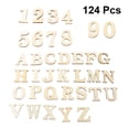thumbnail image 3 of MasteelfCA 1 Set Wooden Self-Adhesive Alphabet Letters Numbers Accessories for DIY Craft Home Decor, 3 of 8