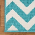 thumbnail image 4 of BNM Coastal Chevron Indoor/ Outdoor Rug, 8' x 10', Teal, 4 of 6
