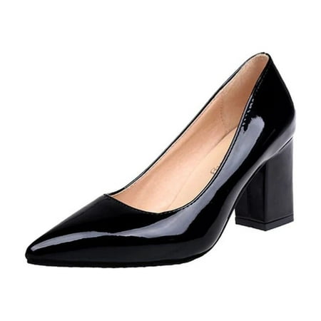 

Pointed Toe Square Heel