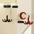 thumbnail image 3 of 360 Degrees Rotating Folding Hook, Multi Purpose Adhesive Suction Cup Hanging Utensil Holder Hook for Kitchen Bathroom Cabinet, with 6 Claw, 3 of 7