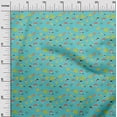 thumbnail image 2 of oneOone Cotton Poplin Fabric Mushroom|Leaves & Floral Clip Art Printed Fabric 1 Yard 42 Inch Wide, 2 of 4