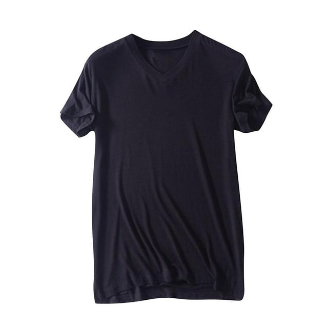 Mlkoz Pyjama Homme Manches Courtes Pyjama Décontracté Col en V Pyjama Été Confortable Léger Hauts