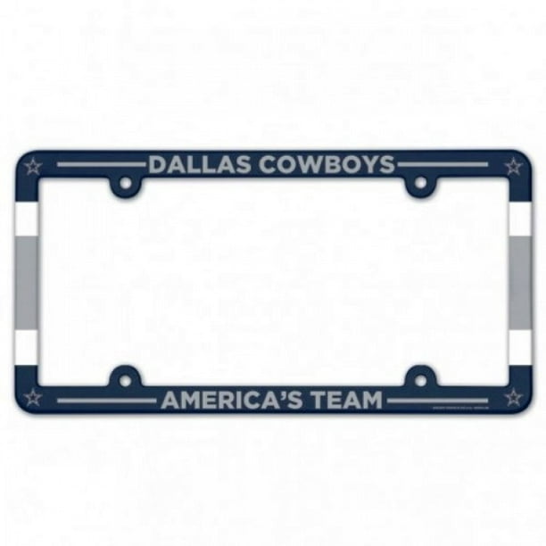 Cadre de Plaque d'Immatriculation en Plastique Couleur Dallas Cowboys