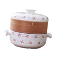 thumbnail image 4 of Olla de cerámica para cocinar, , utensilios de cocina multiusos con tapa, cazuela tradicional, para servir olla caliente, cocinar arroz 25 litros, 4 of 8