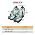 thumbnail image 5 of Qpednta Tropical Leaves Auto Seat Covers Full Set, 4 Pack Vehicle Seat Protector Easy to Install Front Seats and Rear Bench Cover Protector Universal Automotive Seat Cover Accessories, 5 of 5