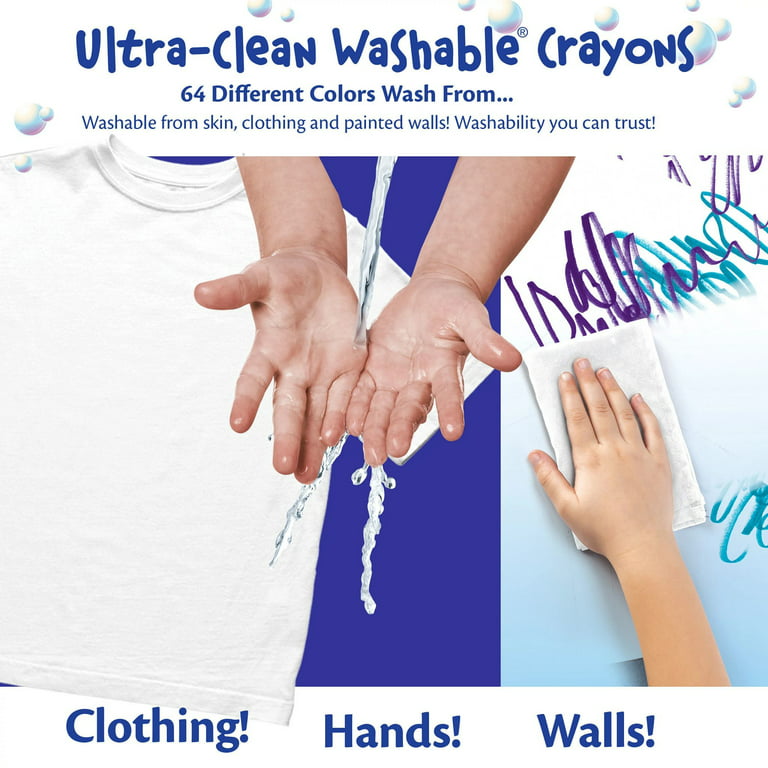 Crayola Ultra-Clean Washable Crayons, Regular, 24 Colors, 24/Box – King  Stationary Inc
