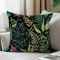 thumbnail image 3 of LALILO Throw Pillow Covers Spring Green Vintage Floral Leaves And Cushion Cover 18" x 18", 2 Pack, 3 of 6