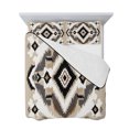 thumbnail image 7 of Black Brown Twin Size Down Alternative Comforter, Lightweight Comforter Quilt Bedding Set with Pillow Shams Boho Vintage Southwestern Ethnic Geometric All Seasons Bed Comforter Duvet Insert 68"x86", 7 of 7