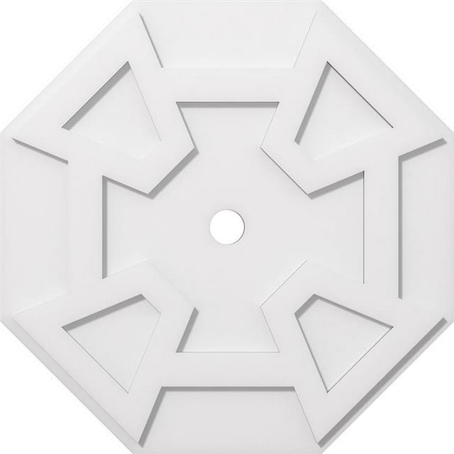 Ekena Millwork CMP26LG-02000 26 Pouces x 2 Pouces ID Carré Logan Architectural Grade PVC Contemporain Médaillon de Plafond