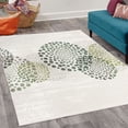 thumbnail image 2 of Abstract Decorative Rug, Modern and Cool Design Surreal Dots Like and Circled Design Art, Quality Carpet for Bedroom Dorm and Living Room, 6 Sizes, Laurel Green, by Ambesonne, 2 of 4