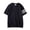 A-Navy1030, variant on Bibifish Mens T-Shirts Four Stripes On Single Sleeve Tee Tops Crew Neck Loose Short Sleeve Tshirts