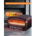 thumbnail image 4 of Commercial Chef Indoor Electric Pizza Oven, 1800W Countertop Oven with 0.7 cu. ft. Capacity, Indoor Cooker for Up To 14.6" Pizzas, CHPOV14B, 4 of 7