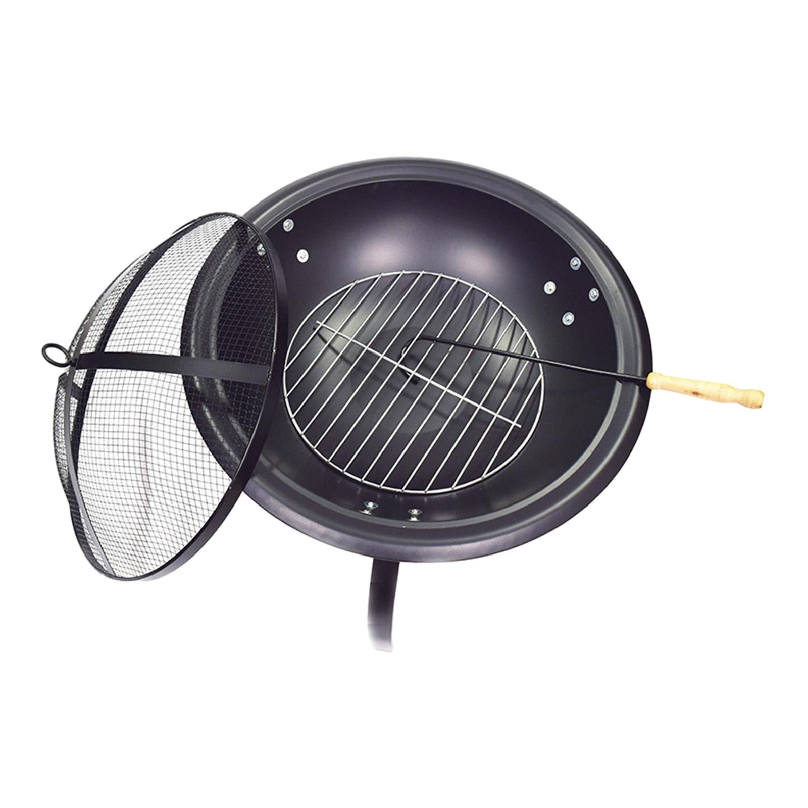 Almencla Outdoor Wood Burning Fire Charcoal Grill for Patio Indoor