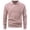 Pink, variant on Men's Long Sleeve Collared V Neck Knit Sweater Textured Classic Fit Pullover
