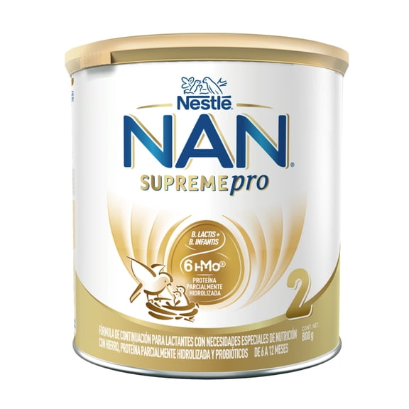 Fórmula de continuación para lactantes NAN Supreme Pro etapa 2 de 6 a 12 meses 800 g