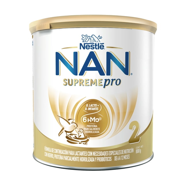 Fórmula de continuación para lactantes NAN Supreme Pro etapa 2 de 6 a 12 meses 800 g