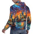 thumbnail image 6 of Sikiie Neon Shanghai Cityscape Night Men's Hoodie, Essentials Hoodie, Sweatshirt, Pullover Hooded Sweatshirt for Men-Medium, 6 of 7