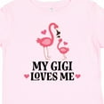 thumbnail image 4 of Inktastic My Gigi Loves Me Flamingo Girls Baby T-Shirt, 4 of 5