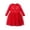 Red, variant on Bmisegm Christmas Dress Round Neck Long Sleeve Reindeer Graphic Smocked Waist Layered Tutu Skirt Casual Daily Kids Dress 2-3 Years