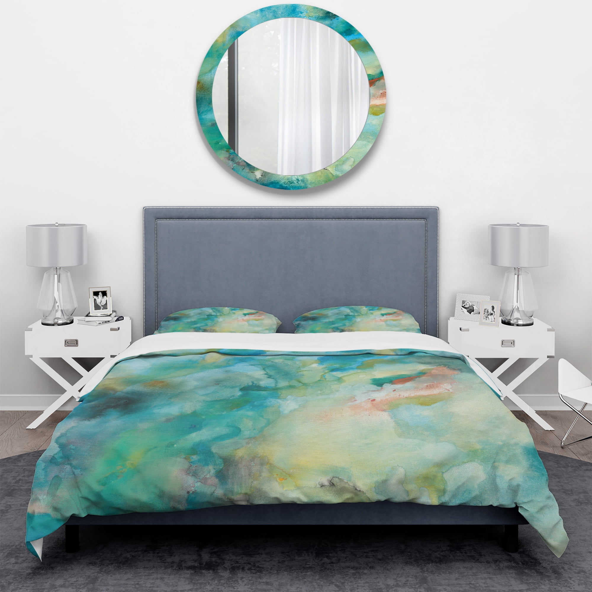 Designart 'Interstellar' Geometric Duvet Cover Set