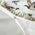 thumbnail image 4 of Erosebridal Mallard Duck Duvet Cover Set, Rustic Lake House Bedding Full, Gray Reversible, 1 Duvet Cover and 2 Pillowcases (No Comforter), 4 of 5