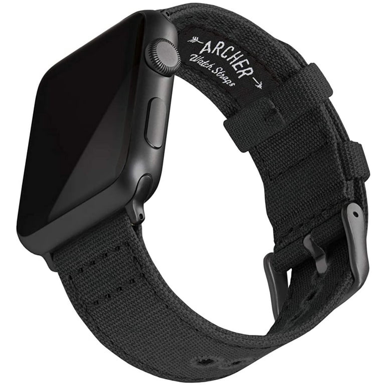 Archer Watch Straps Canvas Watch Bands for Apple Watch Black