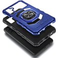 thumbnail image 3 of Nagebee Phone Case Compatible for Samsung Galaxy A14 5G with Tempered Glass Screen Protector (Full Coverage), Full-Body Protective [Military-Grade] Magnetic Car Mount Ring Holder Durable Case (Blue), 3 of 6