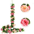 thumbnail image 1 of Hot Sale!2 Pack Artificial Flower Garlands 15.8FT Fake Rose Vines Silk Flowers Hanging Rose Ivy For Wedding Arch Party Home Garden Wall Decor, 1 of 7