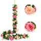 thumbnail image 1 of Oferta por tiempo limitado!Paquete de 2 guirnaldas de flores artificiales, 15,8 pies, rosas falsas, flores de seda, hiedra rosa colgante para boda, arco, fiesta, hogar, jardín, decoración de pared, 1 of 7