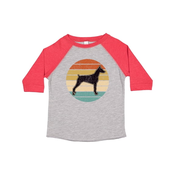 Inktastic Doberman Dog Retro Sunset Boys or Girls Toddler T-Shirt