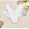 thumbnail image 4 of Womens High Waist Full Coverage Underwear with Lace Trim - High Cut Panties for Everyday Comfort, Classic White - 1 Piece, S-XL,Size M, 4 of 4