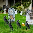 thumbnail image 4 of Halloween Black Crow Yard Decorations – Spooky Bird Stake for Outdoor Garden, Tree Topper, Fence Decor & Party Display Accessories, 4 of 5